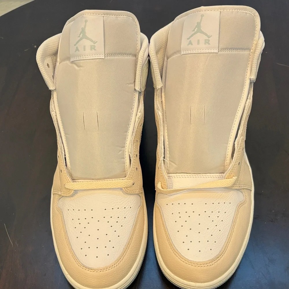 Nike Jordans Men's Tan and White Sneakers - Picture 5 of 8
